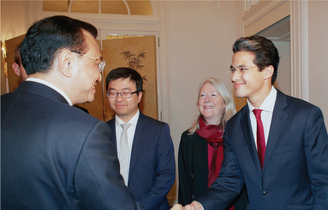 Daniel Jacoel and Chinese Premier Li Keqiang, 2014